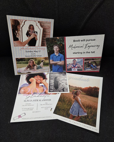 Personalized cards and invitations.