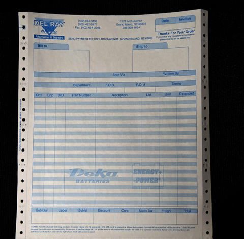 Business forms