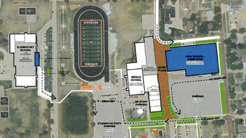 One of the facility plans for Aurora School District 