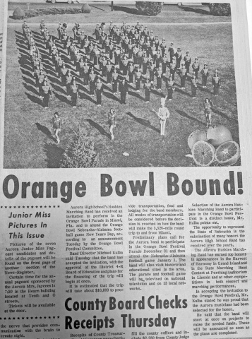 Husky band Orange Bowl bound