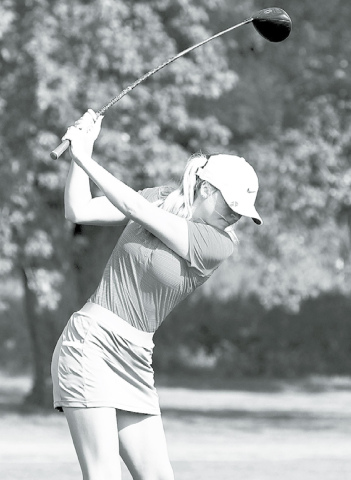 Aurora senior Riley Darbro led her team Friday in Seward, posting a score of 101 in the season opener. News-Register/Kurt Johnson