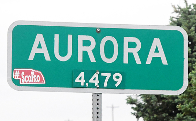 The sign posted on Highway 34 currently shows Aurora’s population at 4,479, though that is dated information. Early 2020 Census data shows that Nebraska grew by 7.4 percent, though city and county totals will not be available until summer.