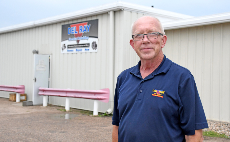 Ryder Keller stands outside a 10,000 sq. ft. warehouse he recently purchased in an industrial area in Grand Island. The site is now the permanent home for Del Ray Manufacturing, which had been located in Aurora.