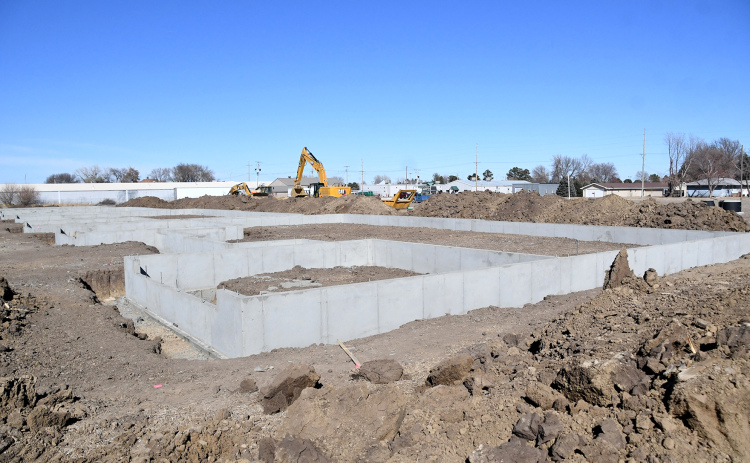 Warmer weather has helped speed progress in the new Streeter Subdivision, where several foundations were poured this week on the east side of Cottage Park Drive.
