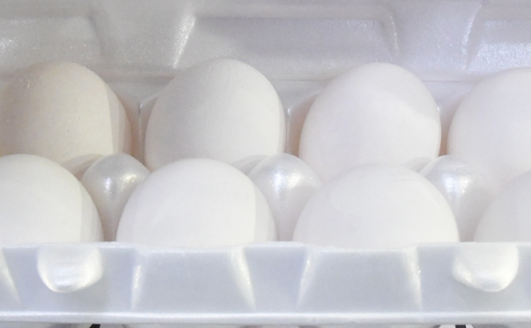 Eggs prices have increased across the country, with Aurora Mall co-manager Kim Moellenberndt stating that the store is taking less profit on eggs to keep prices as low as possible.