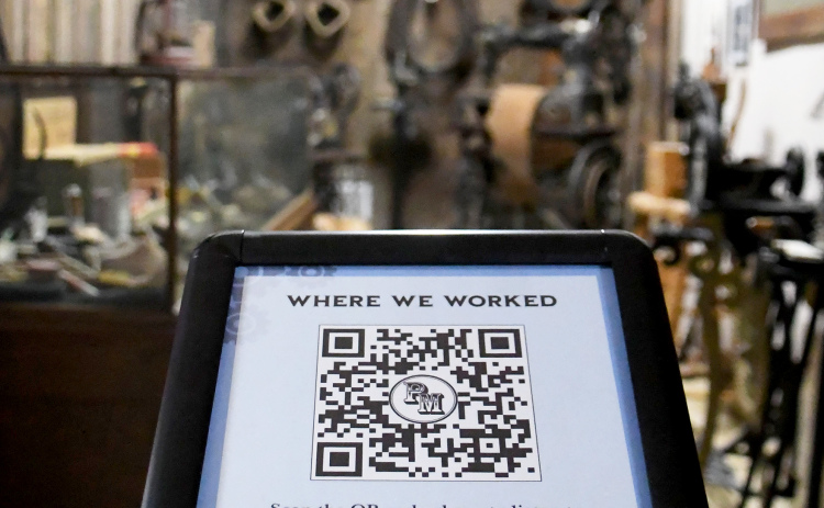 Scanning this QR code at the Plainsman Museum will take viewers to a new display featuring narrated scripts and archive photographs explaining the exhibit.
