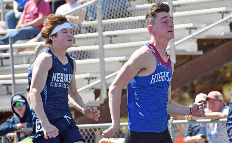Gavin Morris became the first HPC athlete to run a 100 meter dash in the 10-second bracket at his home invite April 12.