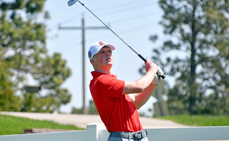Aurora senior Drew Knust finished in the top five at Friday’s Central Conference tournament, carding a score of 76.