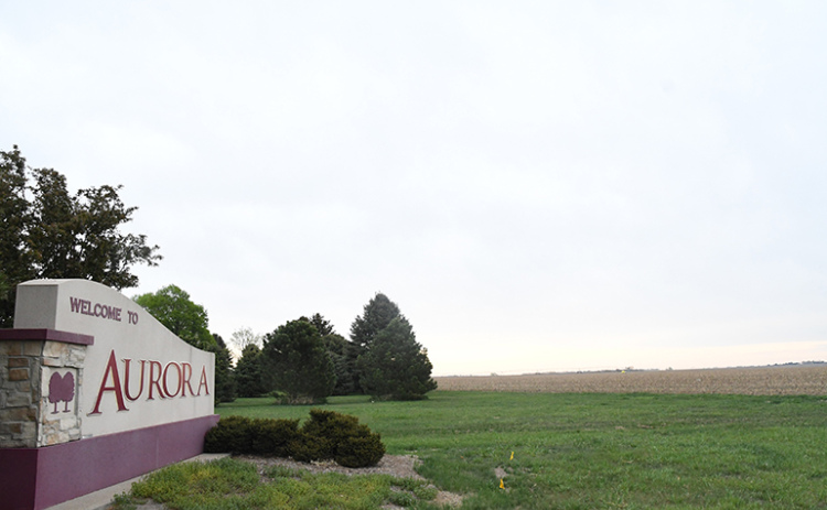This field near the “Welcome to Aurora” sign on Highway 14 has been dubbed Mission Critical by the Aurora Development Corporation. A preliminary plat of 136.49 acres and final plat of 20 acres was approved May 9 by the Aurora City Council for Brandt Consolidated Inc. to build a plant on the site.