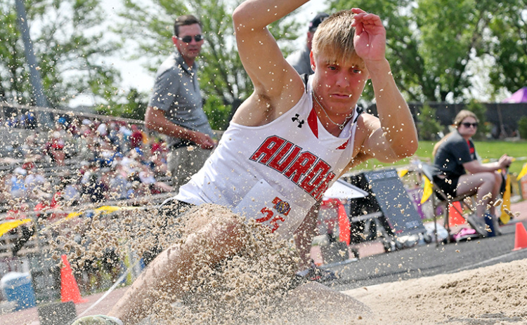 Carsen Staehr won the long and triple jump events during last week’s Class B state track and field championships at Omaha Burke. Staehr won with a 23-00.25 in the long jump as well as a 47-09.75 in the triple.