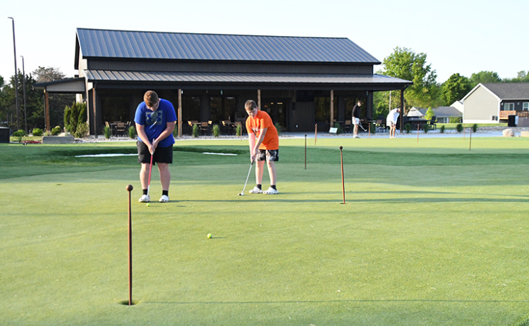 The putting and chipping practice areas adjacent to Poco Creek Golf Course and the new Aurora Community Clubhouse are seeing constant use since being installed in April.