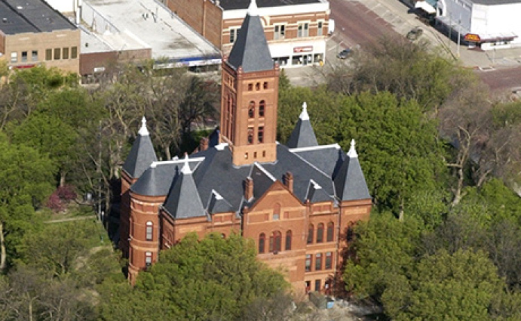 The Hamilton County Courthouse.