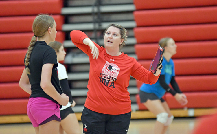 Rachelle Kruml, an Ord and UNO grad begins her tenure as the Aurora volleyball coach after one season as an assistant.