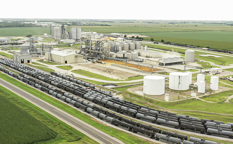 This is an aerial view of the Aurora West ethanol plant, which is now owned by KAAPA Partners Aurora, LLC.