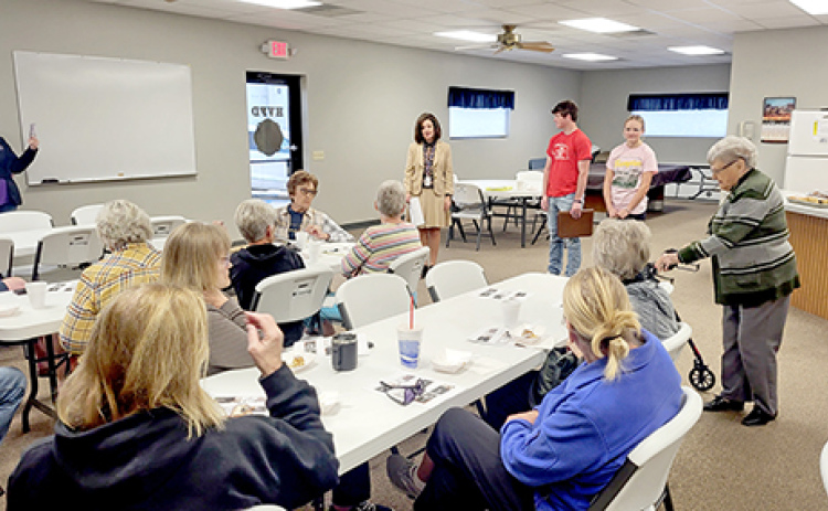 Hampton's first Community Conversations with Coffee gathering.