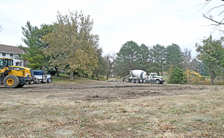 A vacant lot south of East Park Villa, which can be seen on the left, will soon be renovated to have permanent pickleball and bocce ball courts for use throughout the year.