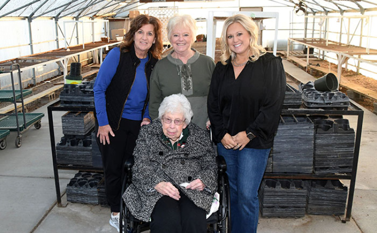 Keystone Gardens announced plans for a transition of ownership this spring. Pictured with former owner Hannah Miller, in front, are from left: Dara Schuster, Deb Miller and Sarah Jensen.
