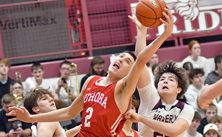 Booker Scheierman had a career night with 35 points against Lexington Saturday. He also added seven blocked shots against Waverly the night before.