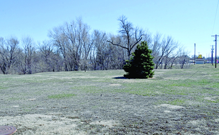 This photo looking south from near the intersection of Highway 14 and Old Creek Road shows the city property which is the future location of the Hamilton County Inclusive Playground. The Aurora McDonalds can be seen on the right.
