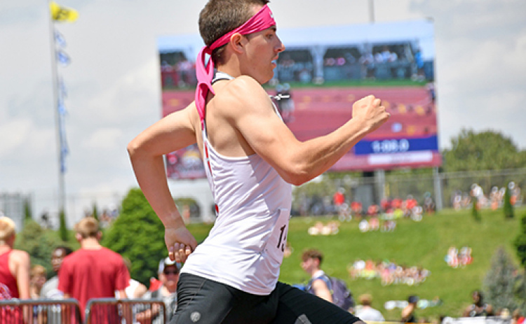 Lucas Gautier moved to second on Aurora’s all-time list in the 800 run, finishing with a time of 1:56.73 while earning a sixth place medal in the Class B race Thursday.