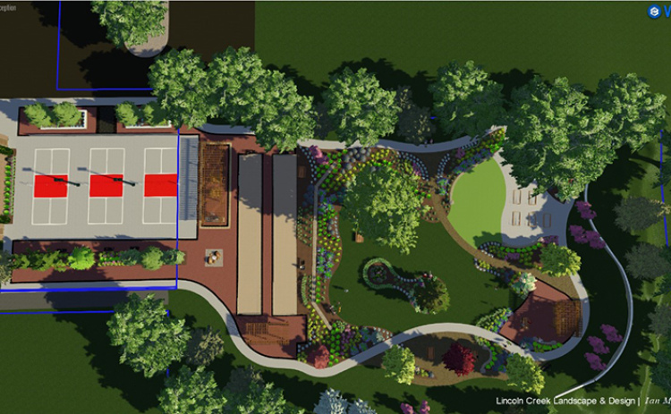 Shown here is an artist's rendering of the Wortman Park facility now under construction just east of the Bremer Center.