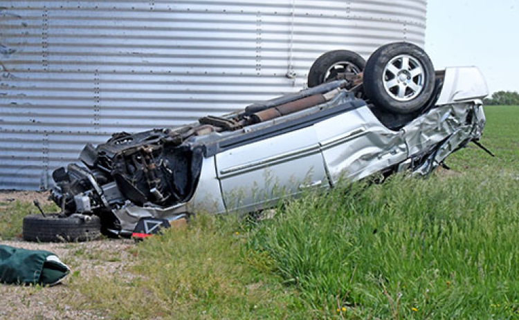 The victim of this fatal accident east of Hampton on May 23 was not buckeled into a seat belt and was consequently thrown from the car when it left Highway 34 and rolled. Traffic safety officials say more than 70 percent of the victims of fatal car accidents in Nebraska were not wearing seat belts.