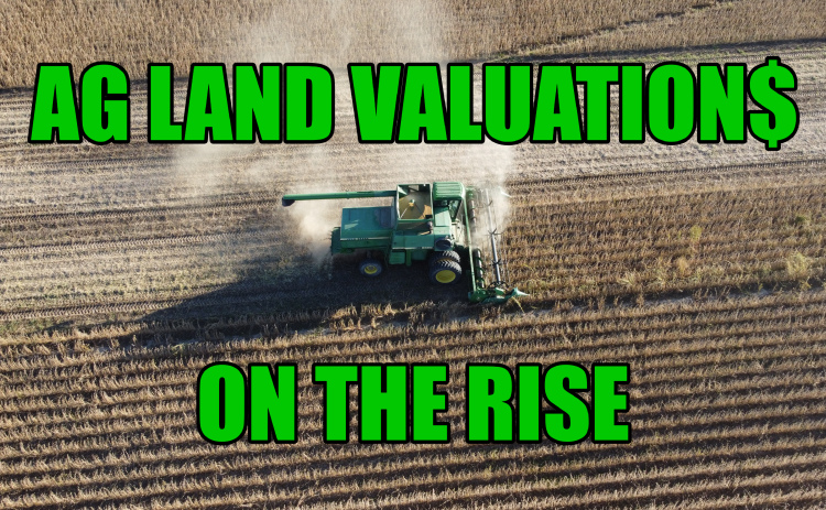 Sales drive hike in ag land valuations in county