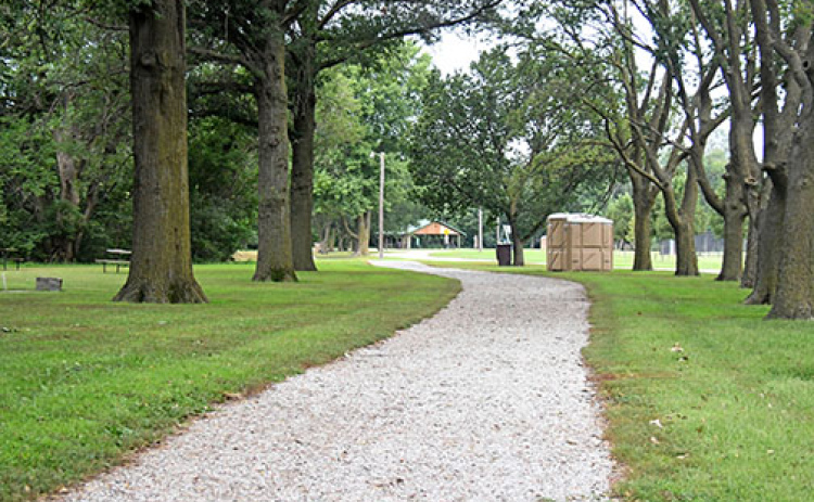 This trail in Streeter Park is one of many suggested for a concrete upgrade in a report submitted last week to the Aurora City Council by a team of JEO Consulting interns.