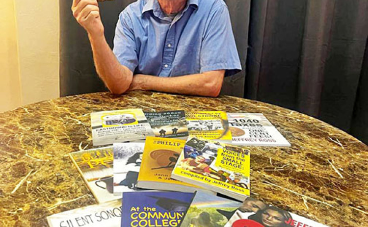 Jeffrey Ross has written 13 books during his decade-long career as an author. His latest book, “Voices from the Small Stage”, documents the experiences of musicians from Hamilton County and elsewhere who dreamed of making it big in the music scene.