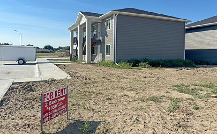 These new apartment units in the Streeter Subdivision were among the many projects community members cited last week as examples of progress made based on cooperation between the city and various local foundations and development boards.