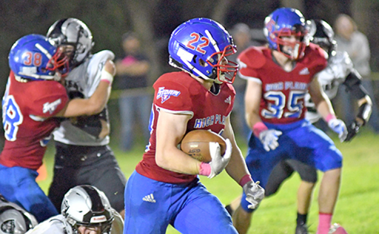 Gage Friesen had another huge night on the ground for HPC in a 47-20 win over Lawrence-Nelson Friday, including 196 yards on 18 carries with three TDs. Friesen added 20 tackles defensively and a pick six.