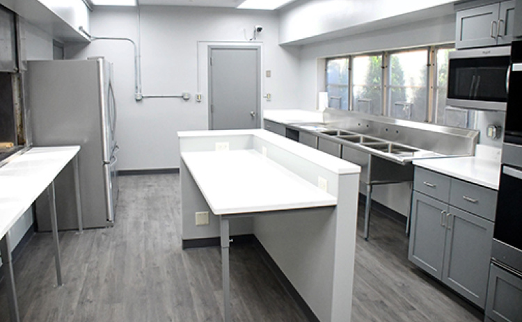 What was once the kitchen for the former Hordville School is undergoing a $60,000 renovation for its current use as the kitchen of the Hordville Event Center. The work is being funded mostly by grants from the Hamilton Community Foundation.