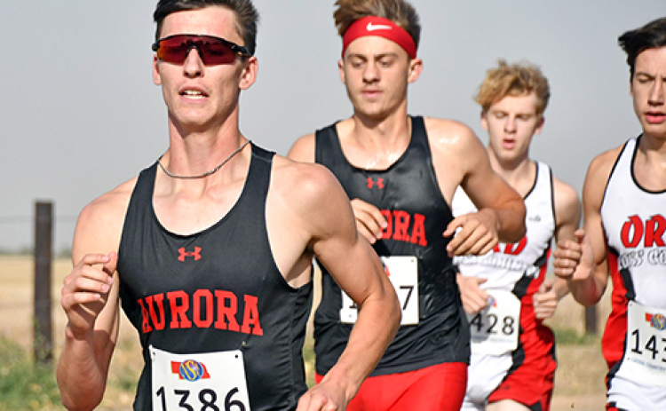Evan Hermanson was one of three top 10 finishers for the Huskies at Thursday’s C-4 district meet, placing 10th and helping Aurora to its first district title since 2020.