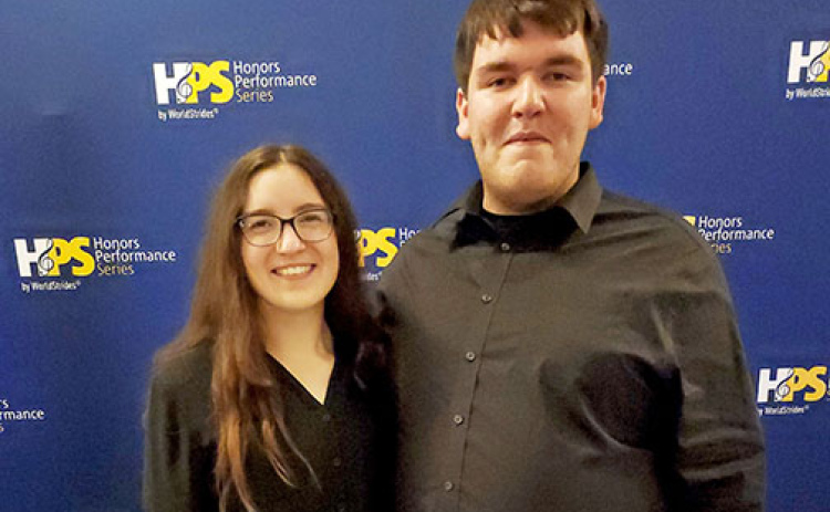 Jorja Pohlmeier and Scott Bennett of Aurora performed at Carnegie Hall in New York City recently