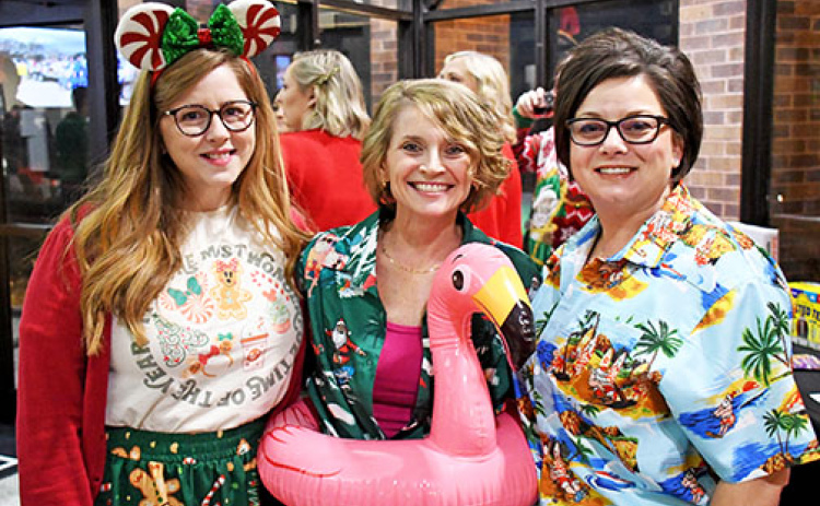 This trio of Edgerton Holiday Hoopla attendees came dressed for a “Traveling Christmas” theme. Michelle Lubken (left) was dressed for a Disney Christmas, while her friends, Tracy Jakubowski and Jannelle Seim, came ready for Christmas at the beach.