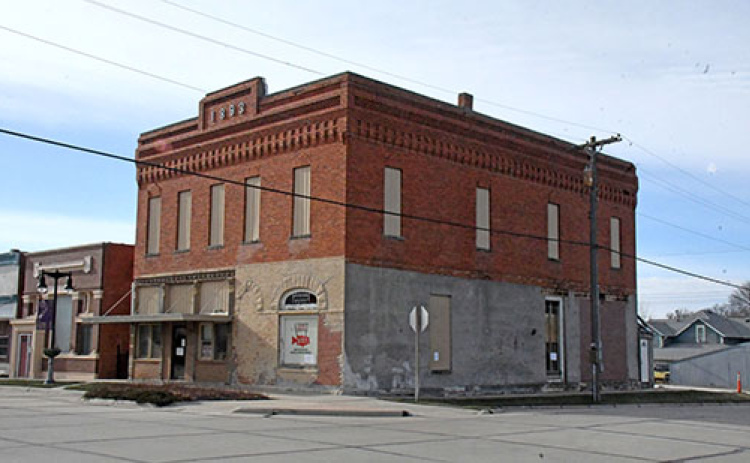 Following an inspection by a structural engineer, this 1893 opera house building in Hampton has been declared by the village board of trustees to be unsafe and a hazard to the public.