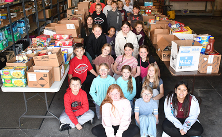 The Aurora Community Problem Solvers made a large donation of food on Nov. 22, one of 205 group donations made thus far in 2024.