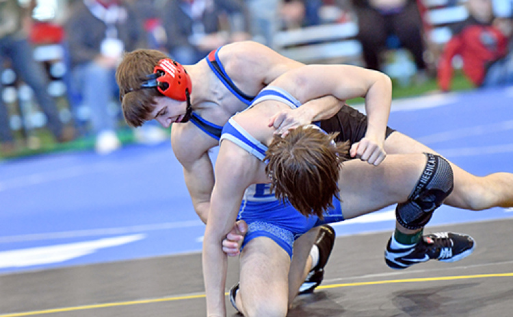 HPC’s Hudson Urkoski was a silver medalist at 126 pounds during the Norm Manstedt wrestling invite over the weekend.