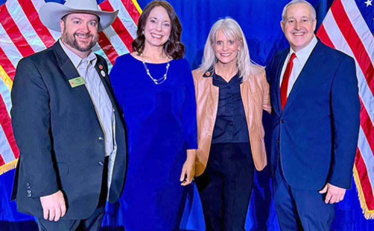 William and Dawn Feely (at left) of Aurora traveled to Washington, D.C. the week of Jan. 12 where William attended meetings as one of Nebraska’s three national committeemen and they had the opportunity to take part in festivities surrounding the inauguration of President Donald Trump. While there they also met Republican National Committee co-chair, KC Crosbie and Michael Whatley, chairperson of the RNC.