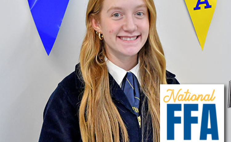 Avery Reeson is the second president of Giltner’s FFA chapter. Her brother Cooper served as the chapter’s first president after it was formed in 2023.