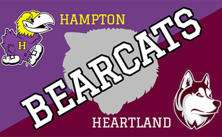 Students in grades 7-11 at Hampton and Heartland schools chose the name Bearcats as the mascot for the new sports coop.
