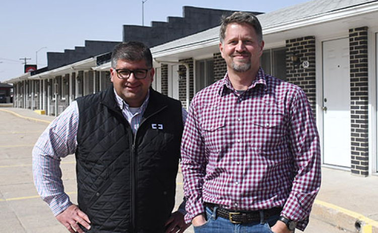 Pictured from left are Deen Albert and Todd Vettel, co-owners of Ajira America organization which has purchased Ken’s Motel. Not pictured is co-owner Laban Njuguna.