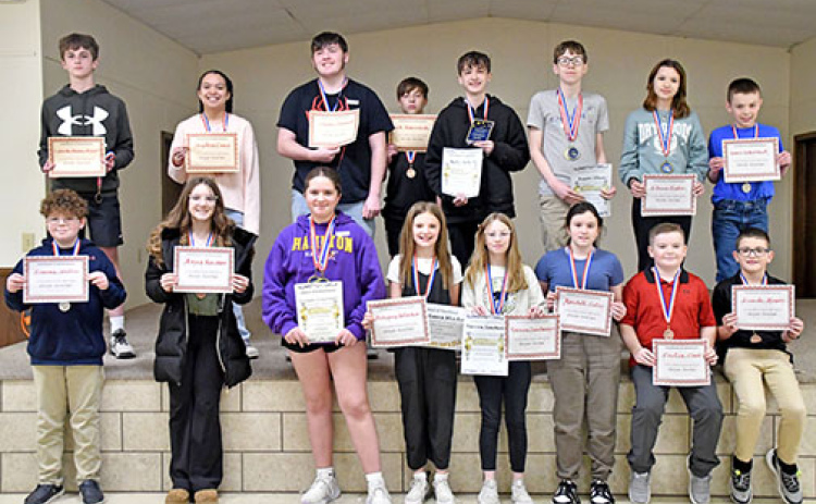The winners of the 2025 Hamilton County Spelling Bee
