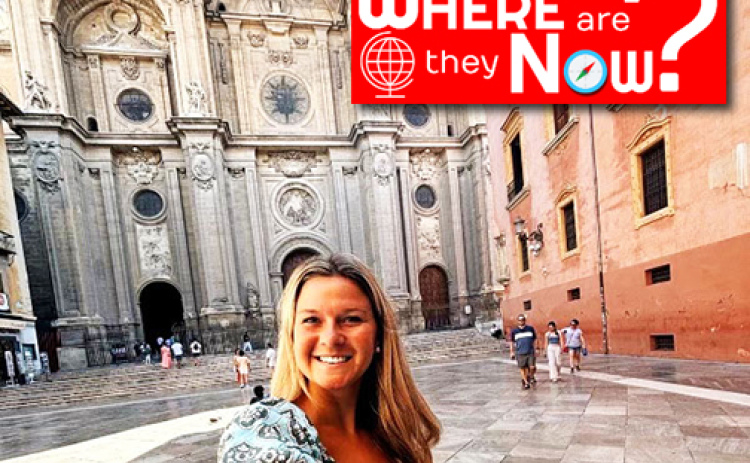 Before taking the position of ESL teacher at Barr Middle School in Grand Island, Kate Klute made several trips to Spain, where she spent three months working as a au pair nanny, teaching English to the children in her care. She took this selfie while visiting Andulcia, Spain.