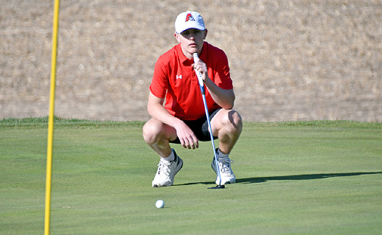 Aurora’s Keelan Phillips collected his first-ever varsity medal during Friday’s Seward Invite, carding a score of 81 on the day.