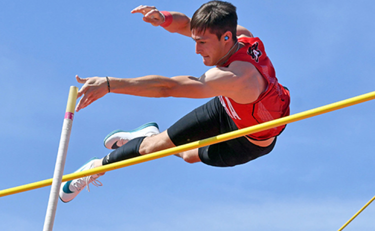 Aurora senior Roe Patton set a new school record during Friday’s Husky Invite, clearing 15-6 in the pole vault.