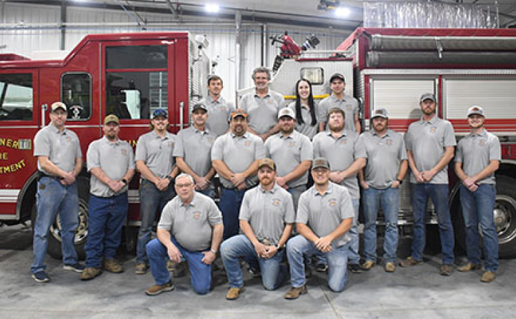 Pictured above are members of the Giltner Fire Department