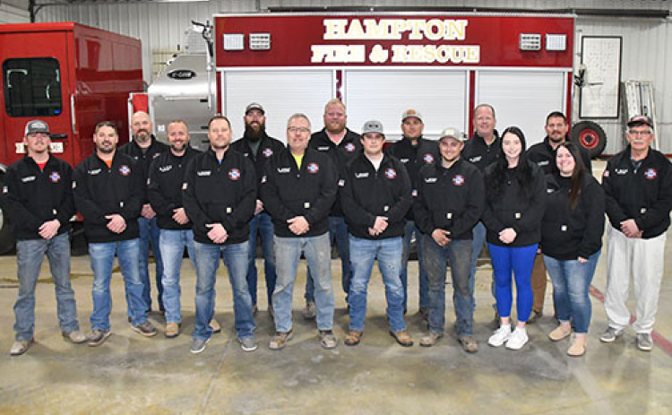 Members of the Hampton Volunteer Fire Department