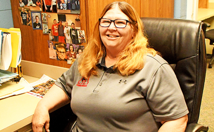 Roxie Obermier has been working with special education students at Aurora for 22 years and has spent the last 17 years as Aurora Middle School’s special education teacher.