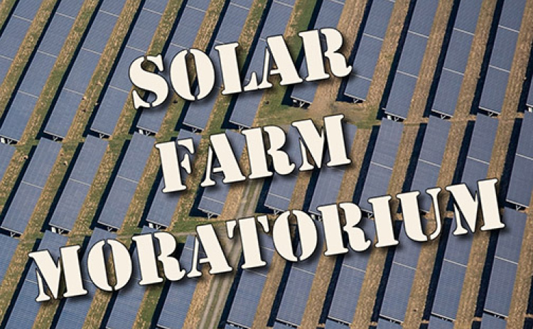 County extends solar farm application moratorium.